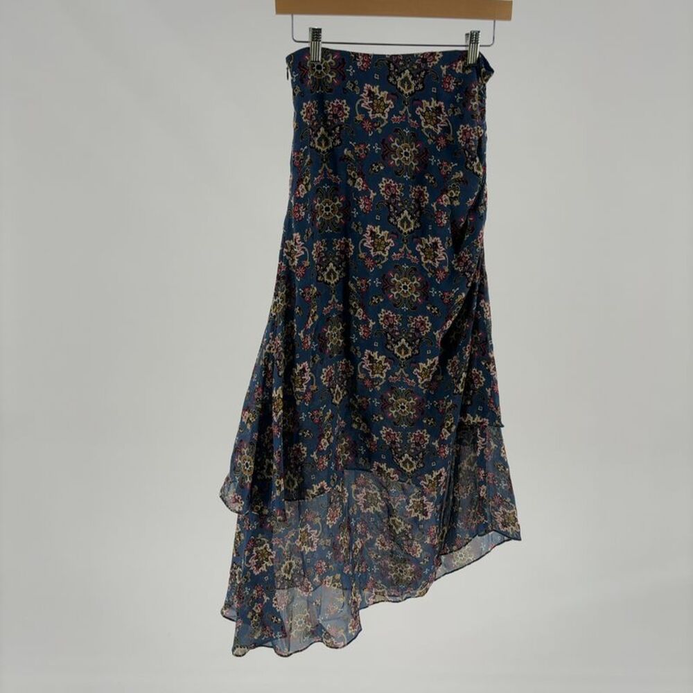 Veronica Beard Silk Ruched Tulip Skirt